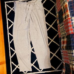 Paper bag linen pants